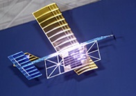 Model pesawat terbang bertenaga laser (proyek NASA).