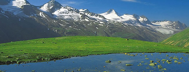 Rangkaian Pegunungan Alpen di Austria.